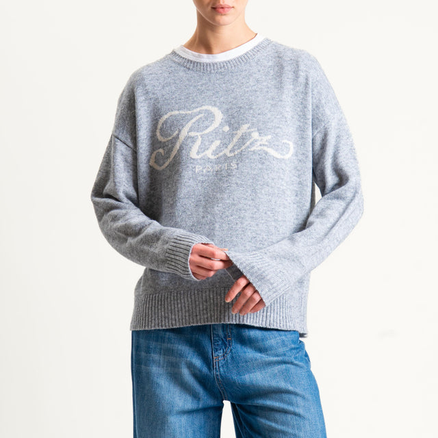 Tensione in-Maglia "RITZ PARIS" misto cashmere - charcoal