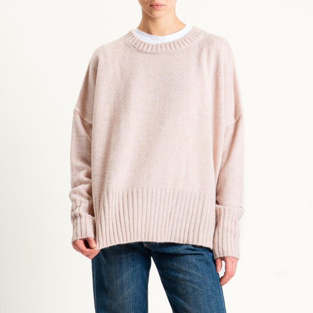 Tensione in-Maglia girocollo misto lana - pink