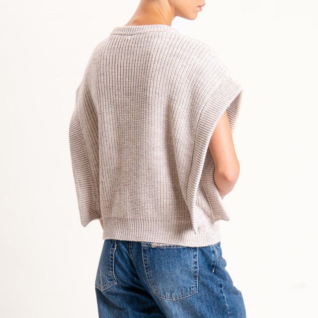 Tensione in-Gilet misto alpaca - cacha