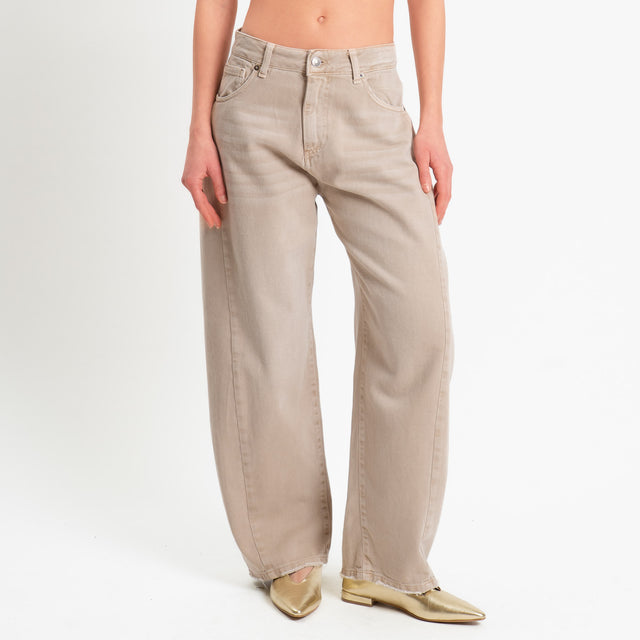 Tensione in-Pantalone drill barrel fit - sand