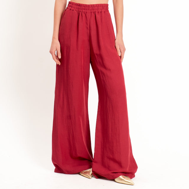 Tensione in-Completo top e pantalone misto lino - india
