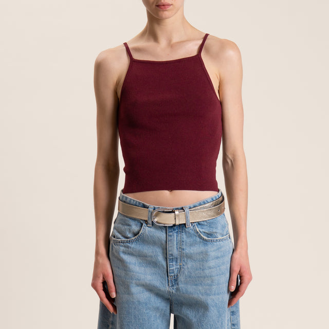 Vicolo-T-shirt in maglia fiocco dietro - india