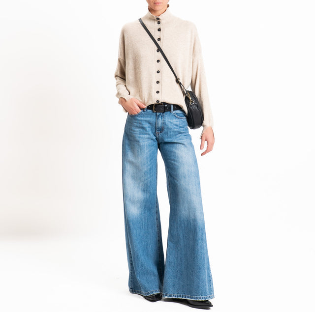 Vicolo-Cardigan LANA/CASHMERE - beige melange