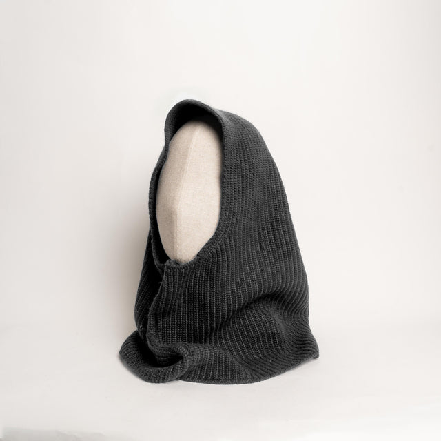 Vicolo-Balaclava coste inglesi misto cashmere - antracite