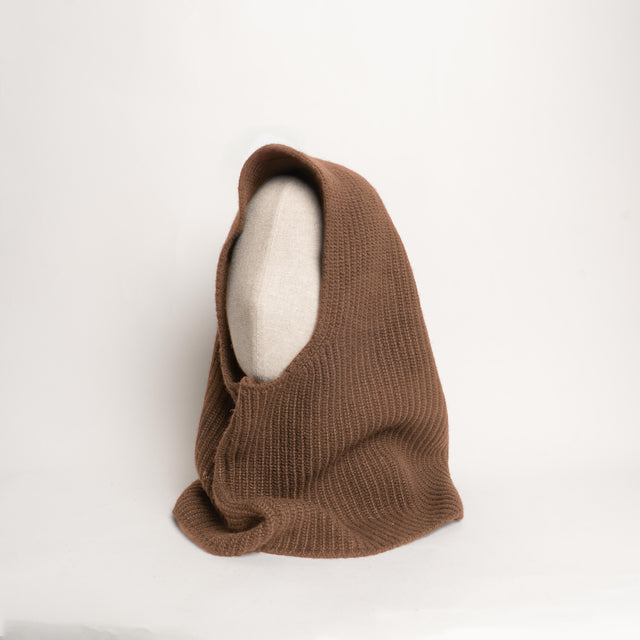 Vicolo-Balaclava coste inglesi misto cashmere - cioccolato