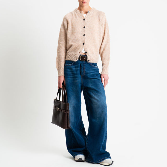 Vicolo-Cardigan rebecchina misto alpaca - beige