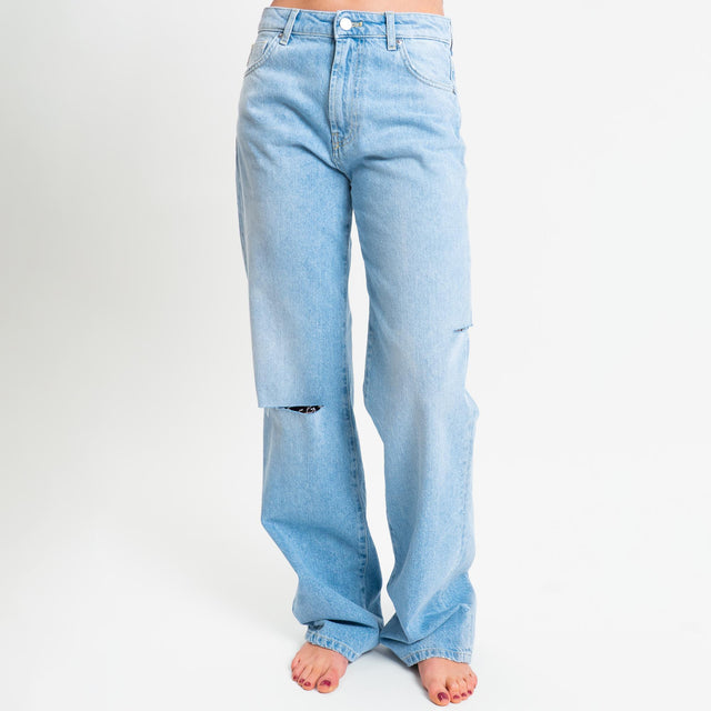 Vicolo- Jeans ALEX relaxed fit ripped - denim chiaro