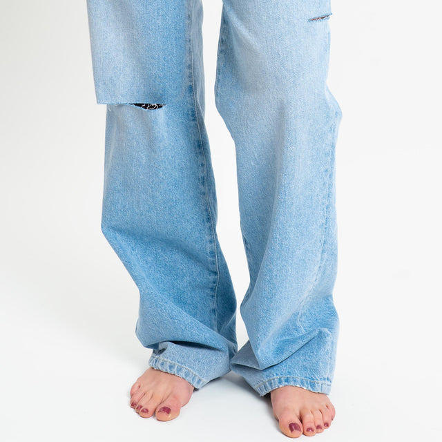 Vicolo- Jeans ALEX relaxed fit ripped - denim chiaro