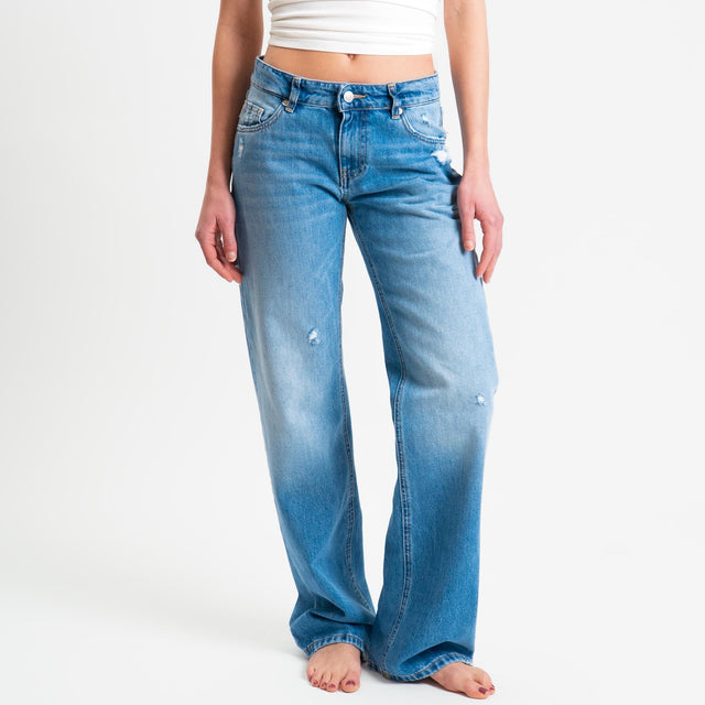 Vicolo-Jeans BASMA straight fit con rotture - denim