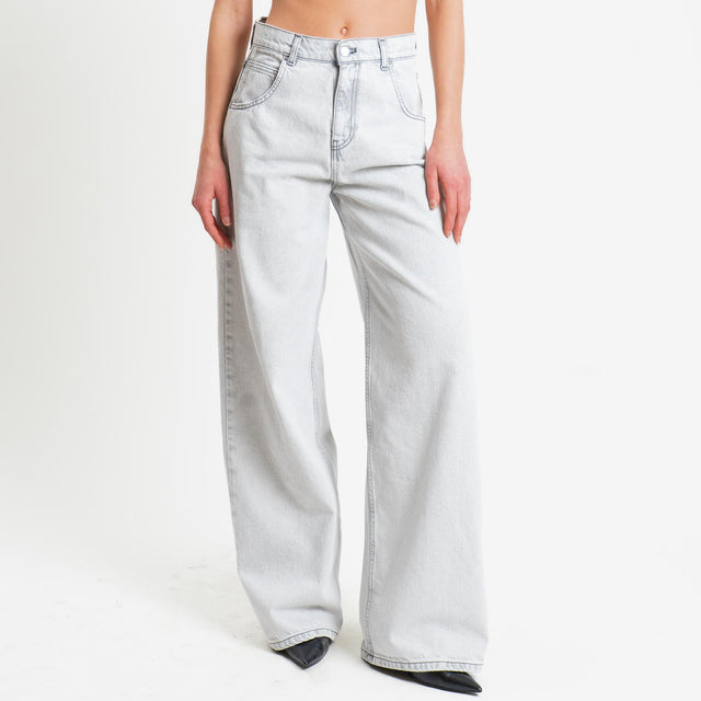 Vicolo-Jeans MIA wide leg fit stone washed - grigio cenere