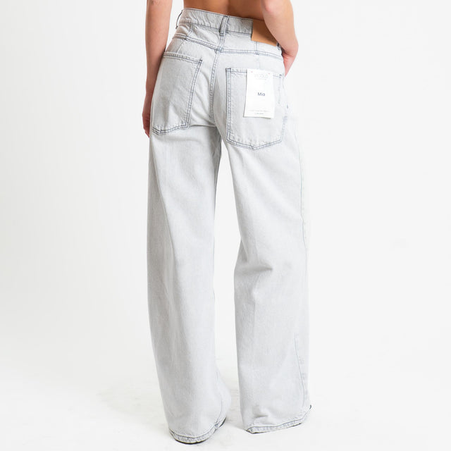 Vicolo-Jeans MIA wide leg fit stone washed - grigio cenere