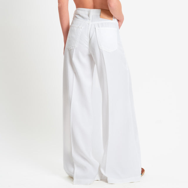 Vicolo-Pantalone MADISON wide leg fit - Bianco