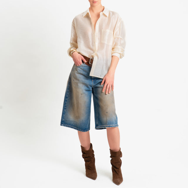 Vicolo-Bermuda jeans maltinto - denim