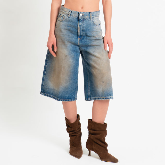 Vicolo-Bermuda jeans maltinto - denim