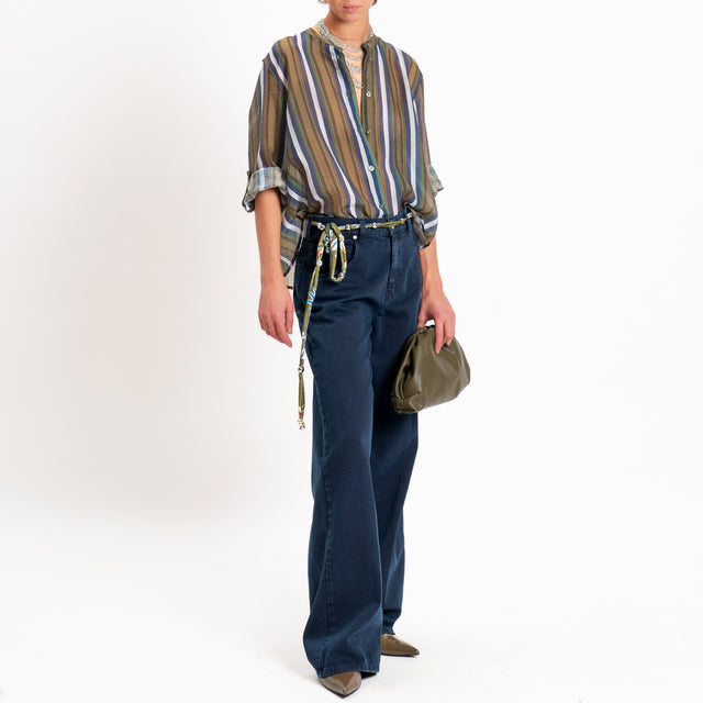 Vicolo-Pantalone MIA baggy fit - blu