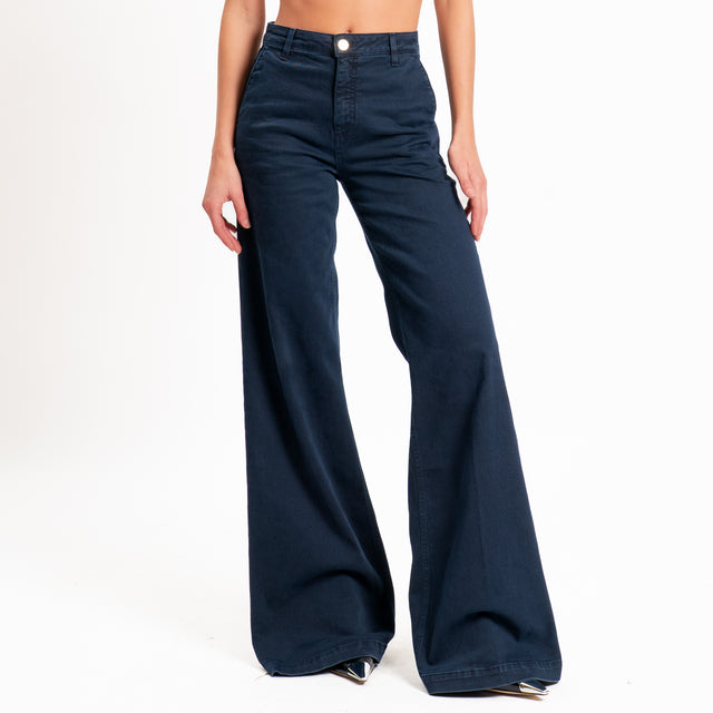 Vicolo-Pantalone ELENA wide leg fit - blu