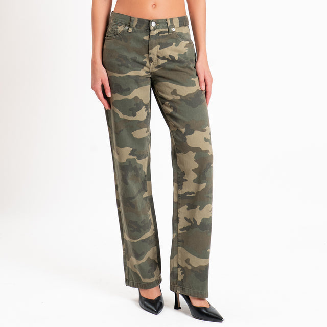 Vicolo-Pantalone camouflage 5 tasche - militare/moro