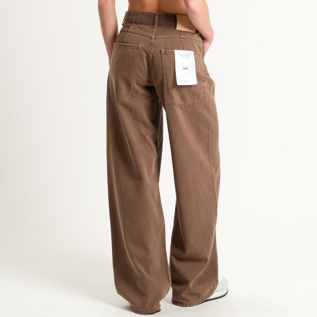 Vicolo-Jeans MIA fit wide leg - castagna
