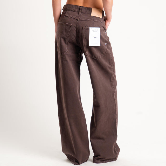 Vicolo-Jeans MIA fit wide leg - cioccolato