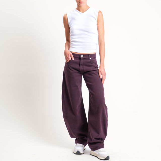 Vicolo-Jeans DENISE wide leg fit - prugna