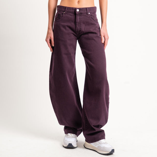 Vicolo-Jeans DENISE wide leg fit - prugna
