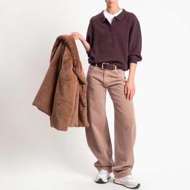 Vicolo-Jeans DENISE wide leg fit - nocciola