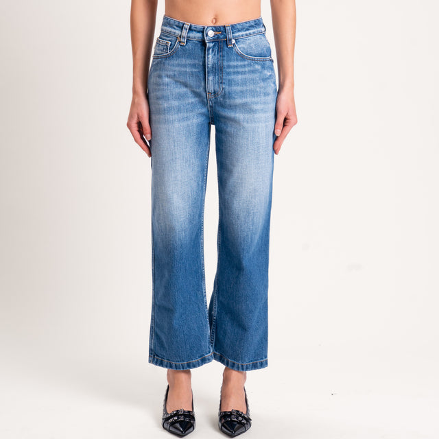 Vicolo-Jeans KATE straight fit high rise cropped - denim