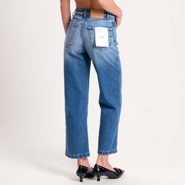 Vicolo-Jeans KATE straight fit high rise cropped - denim