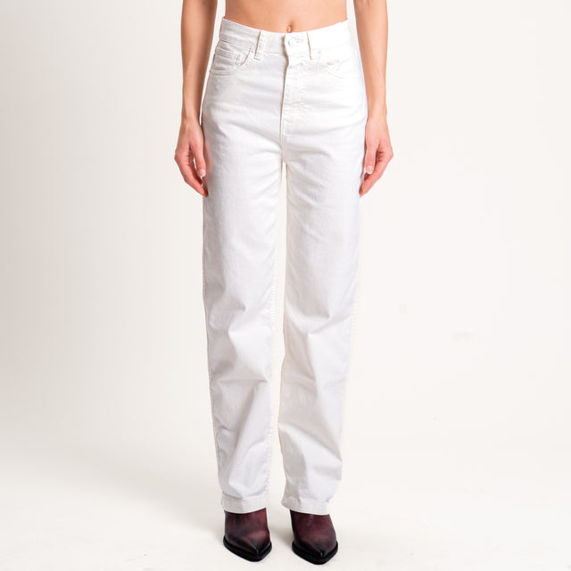 Vicolo-Jeans KATE straight fit high rise cropped - offwhite
