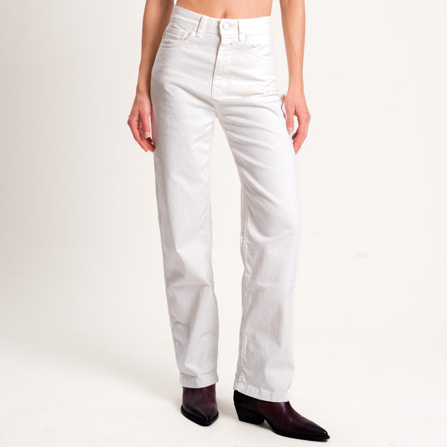 Vicolo-Jeans KATE straight fit high rise cropped - offwhite