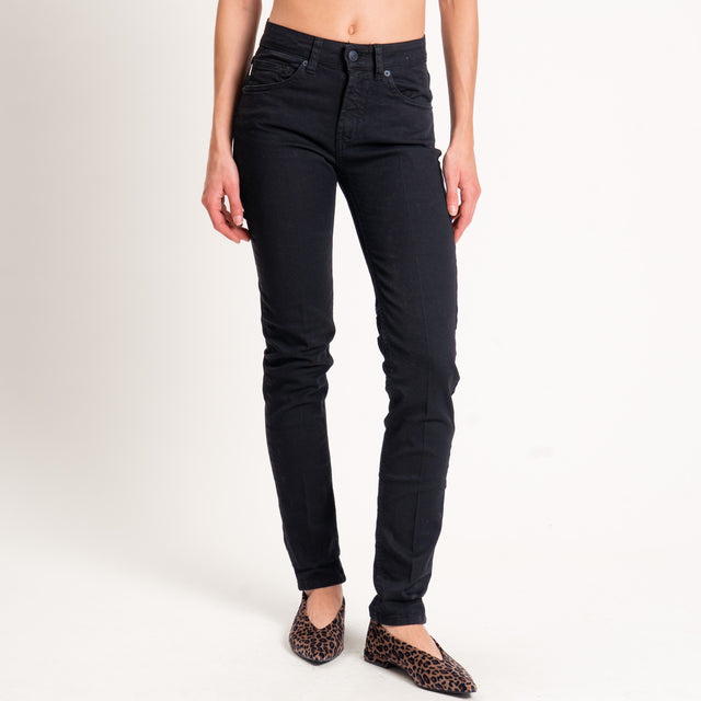 Vicolo-Jeans DAISY slim fit mid rise cropped leg - nero