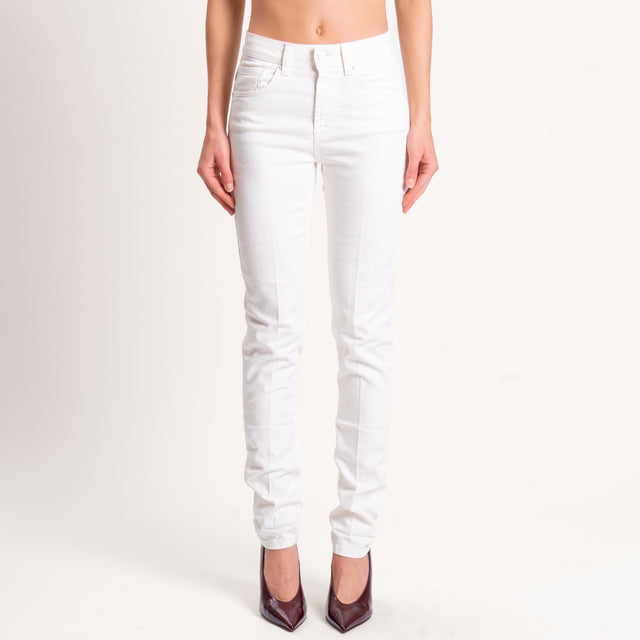 Vicolo-Jeans DAISY slim fit mid rise cropped leg - offwhite