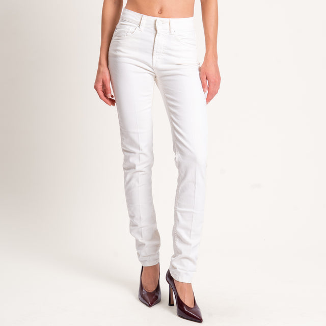 Vicolo-Jeans DAISY slim fit mid rise cropped leg - offwhite
