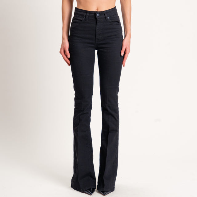 Vicolo-Jeans GISELE slim fit mid rise flare leg - nero