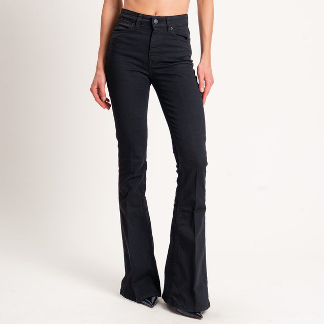 Vicolo-Jeans GISELE slim fit mid rise flare leg - nero