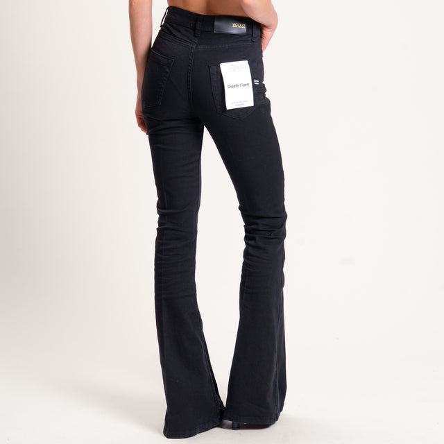Vicolo-Jeans GISELE slim fit mid rise flare leg - nero