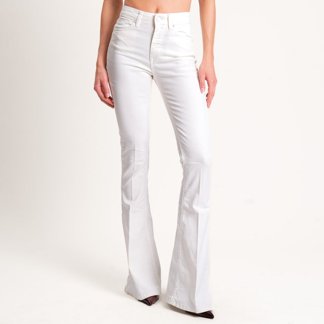 Vicolo-Jeans GISELE slim fit mid rise flare leg - offwhite