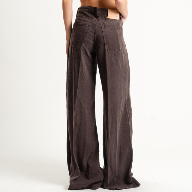 Vicolo- Pantalone MADISON wide leg fit - moro