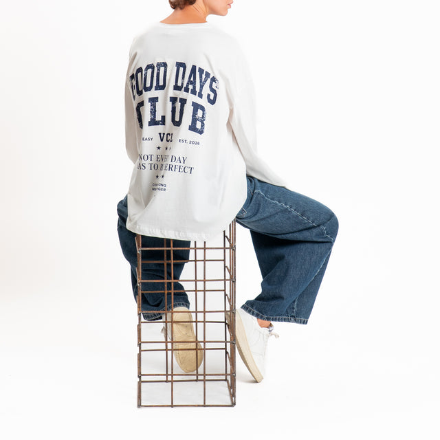 Vicolo-T-shirt manica ampia GOOD DAYS - Bianco