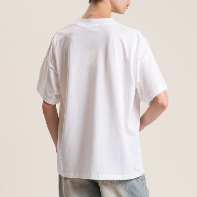 Vicolo-T-shirt fiori con applicazioni - bianco