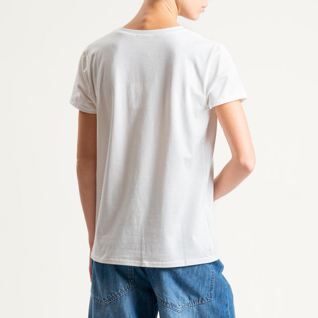 Vicolo-T-shirt "PERFETTA" - Bianco