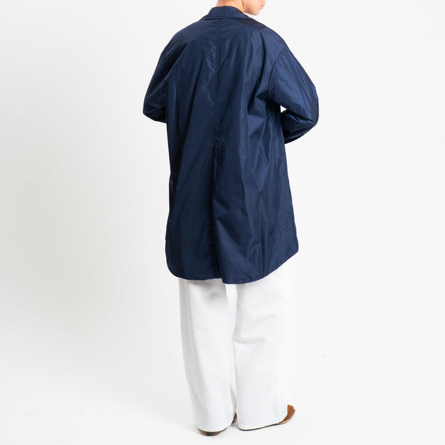 Vicolo-Cappotto 100 grammi con tasche - blu