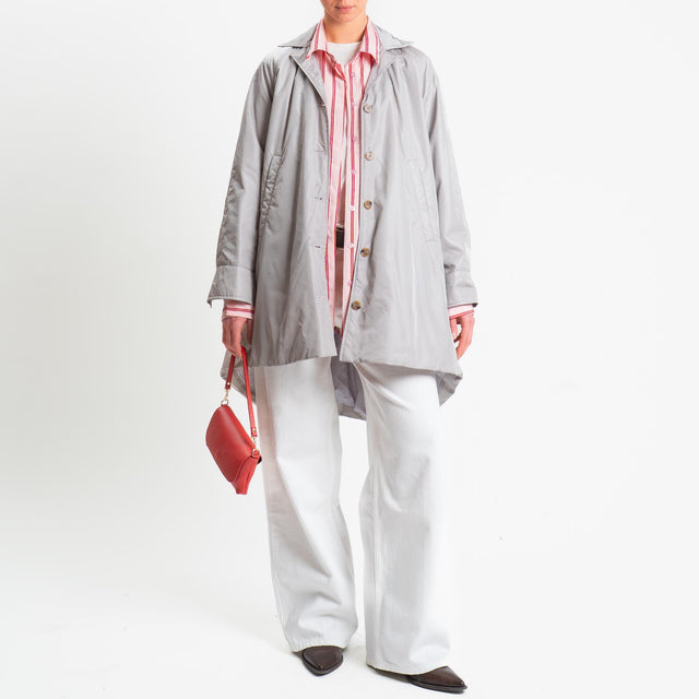 Vicolo-Cappotto 100 grammi con tasche - perla