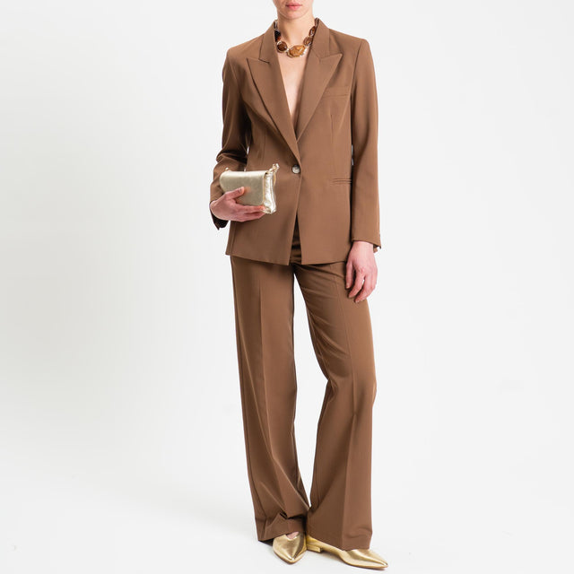 Vicolo-Pantalone straight fit - tabacco