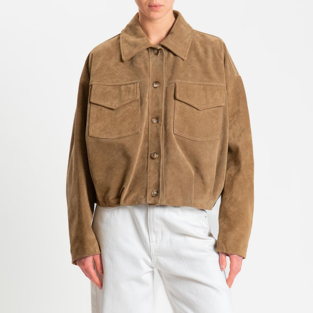 Vicolo-Bomber 100% genuine leather - camel
