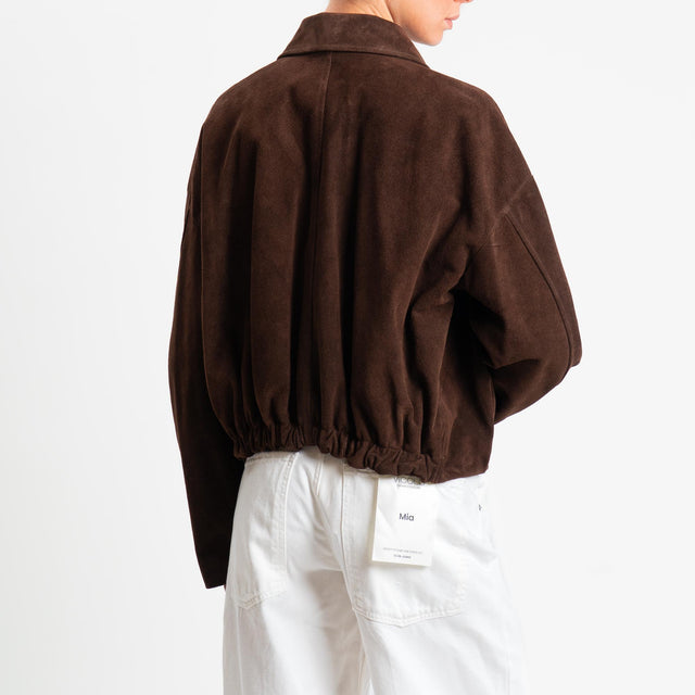 Vicolo-Bomber 100% genuine leather - moro