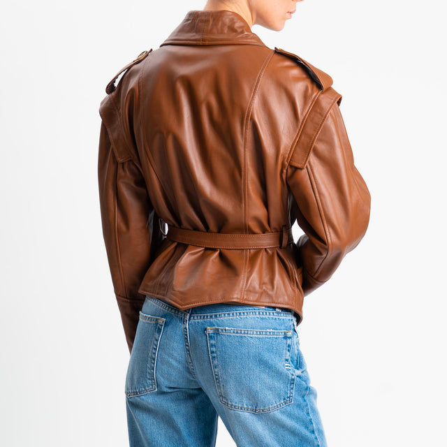 Vicolo-Giacca nappa genuine leather - cuoio