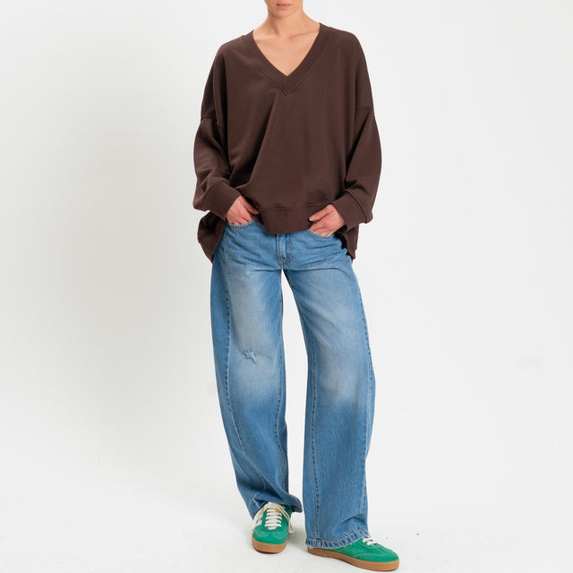 Vicolo-Felpa over scollo v - moro