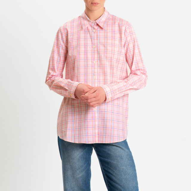 Vicolo-Camicia check - rosa/bianco