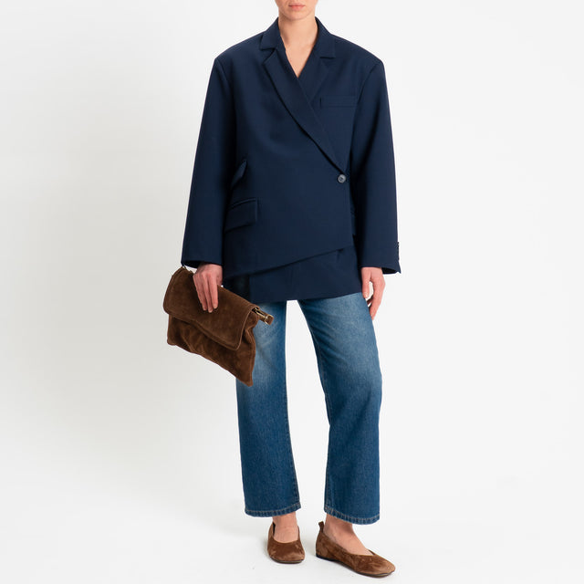 Vicolo-Giacca chiusura asimmetrica - blu